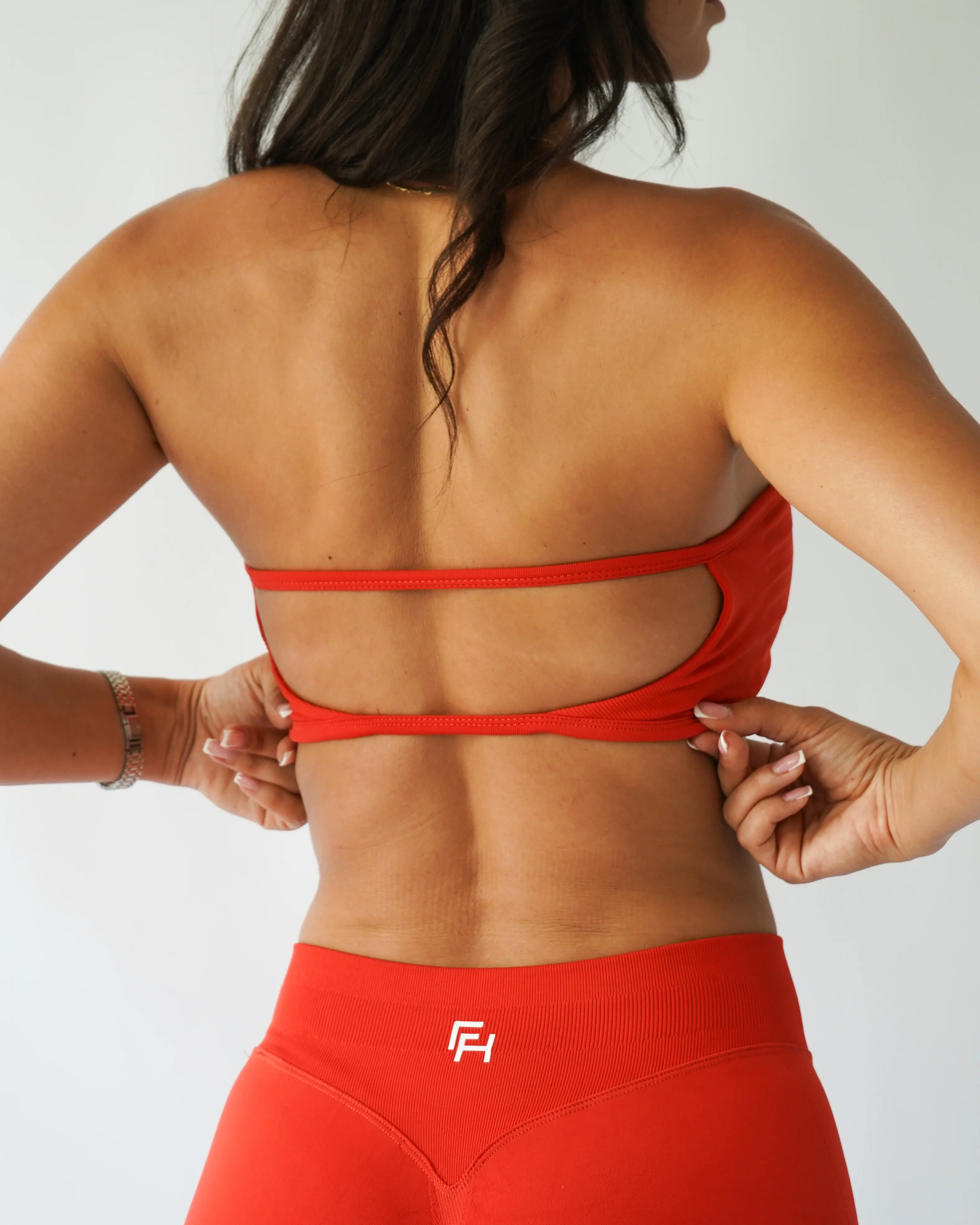 Ascend Bandeau Sports Bra - Poppy - Image 3
