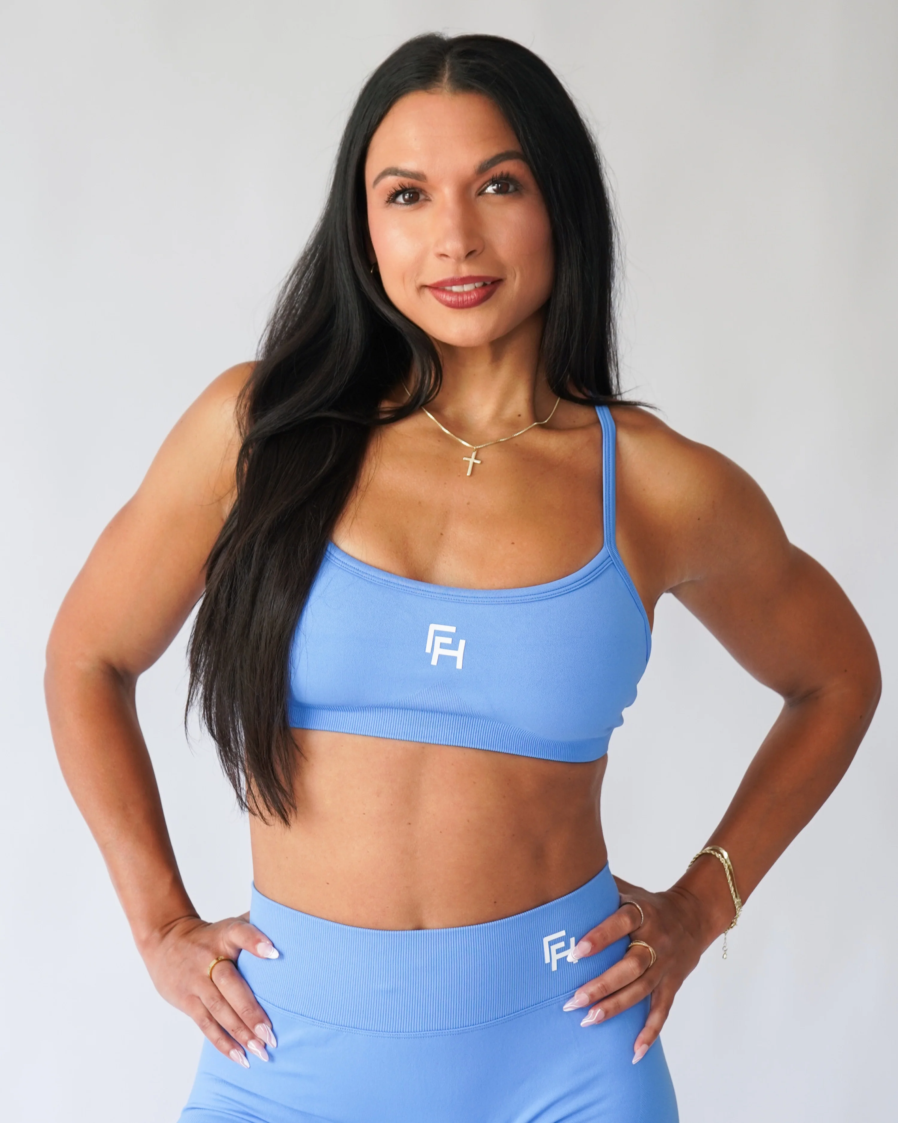 Ascend Contour Sports Bra - Malibu