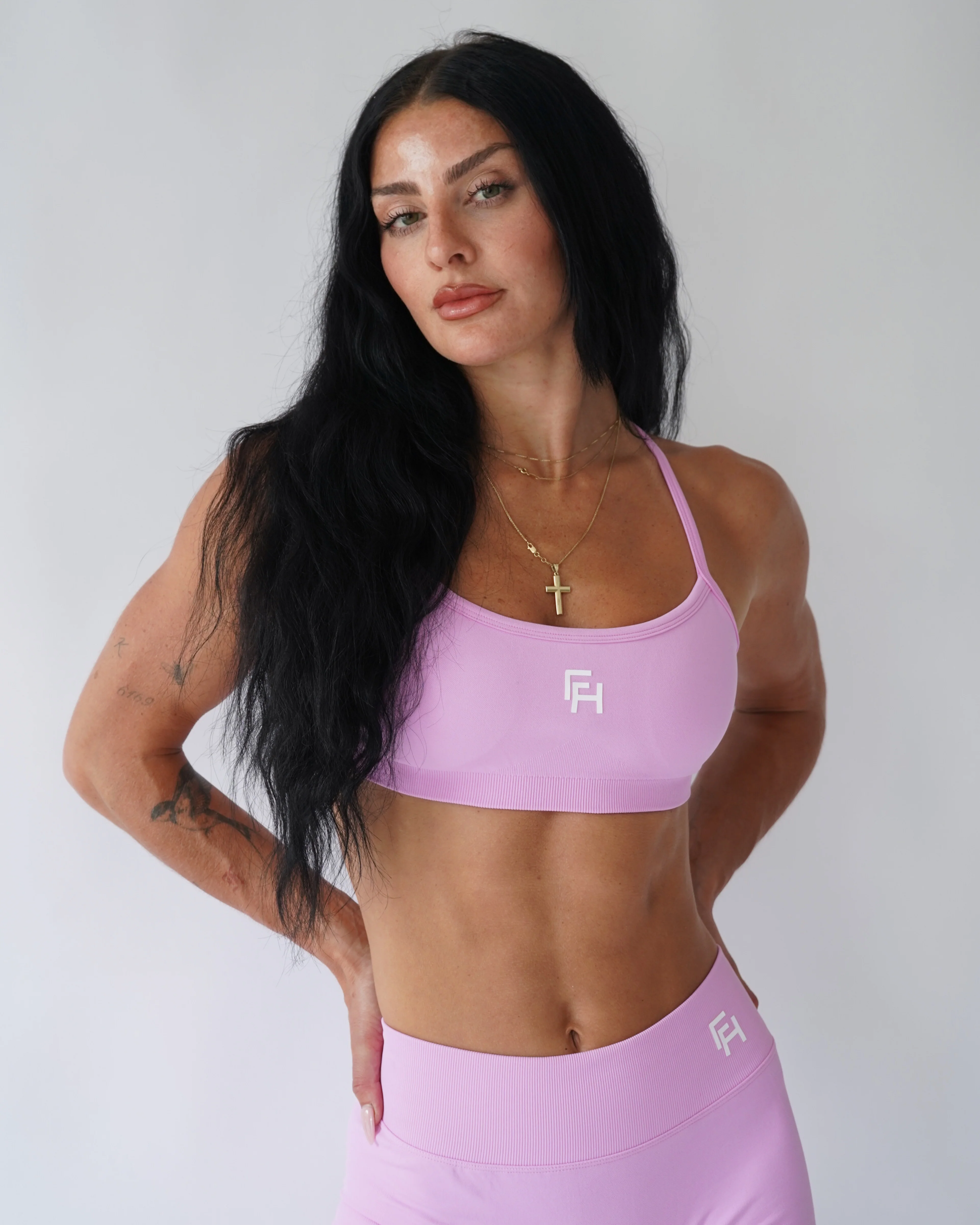 Ascend Contour Sports Bra - Peony