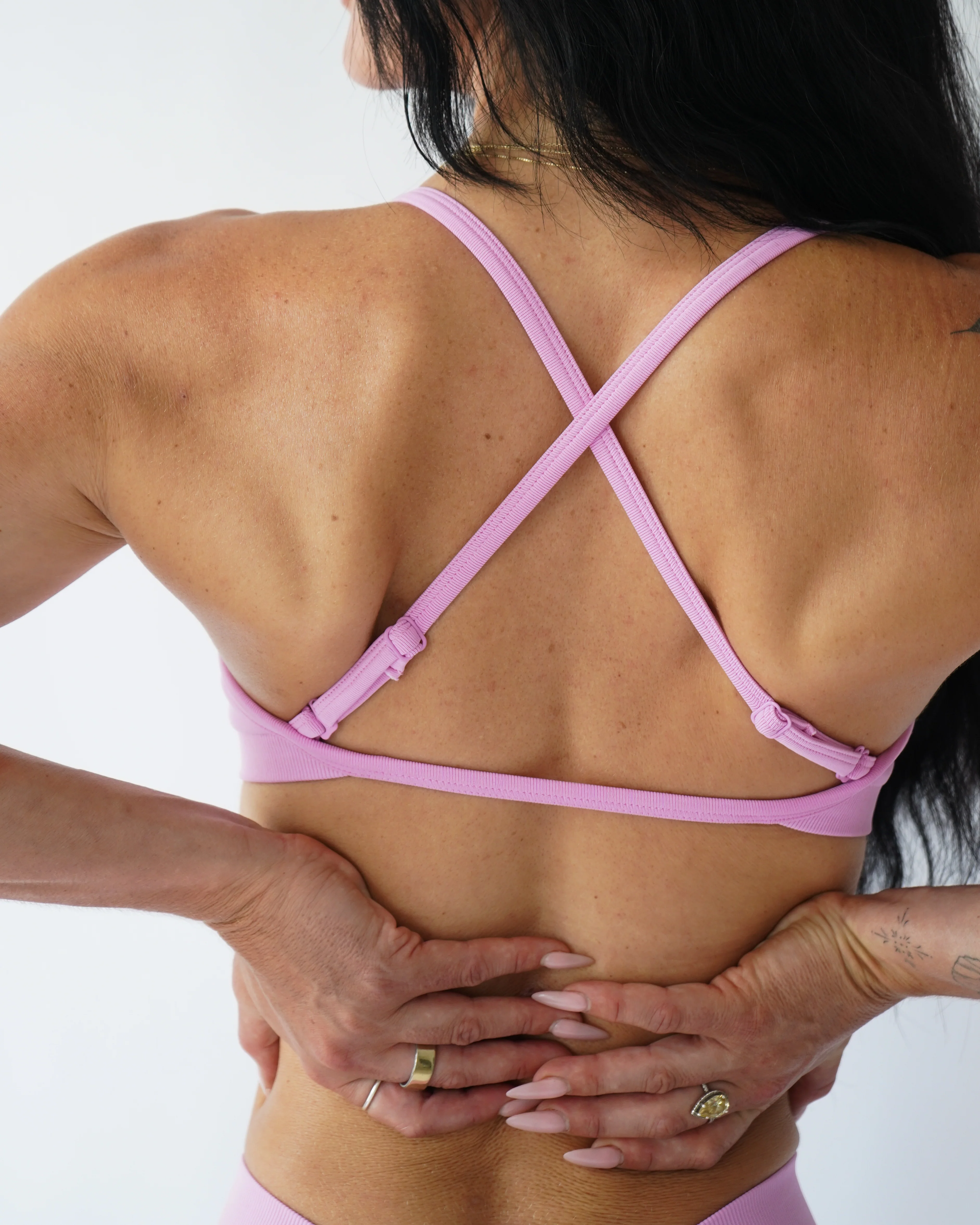 Ascend Contour Sports Bra - Peony - Image 3