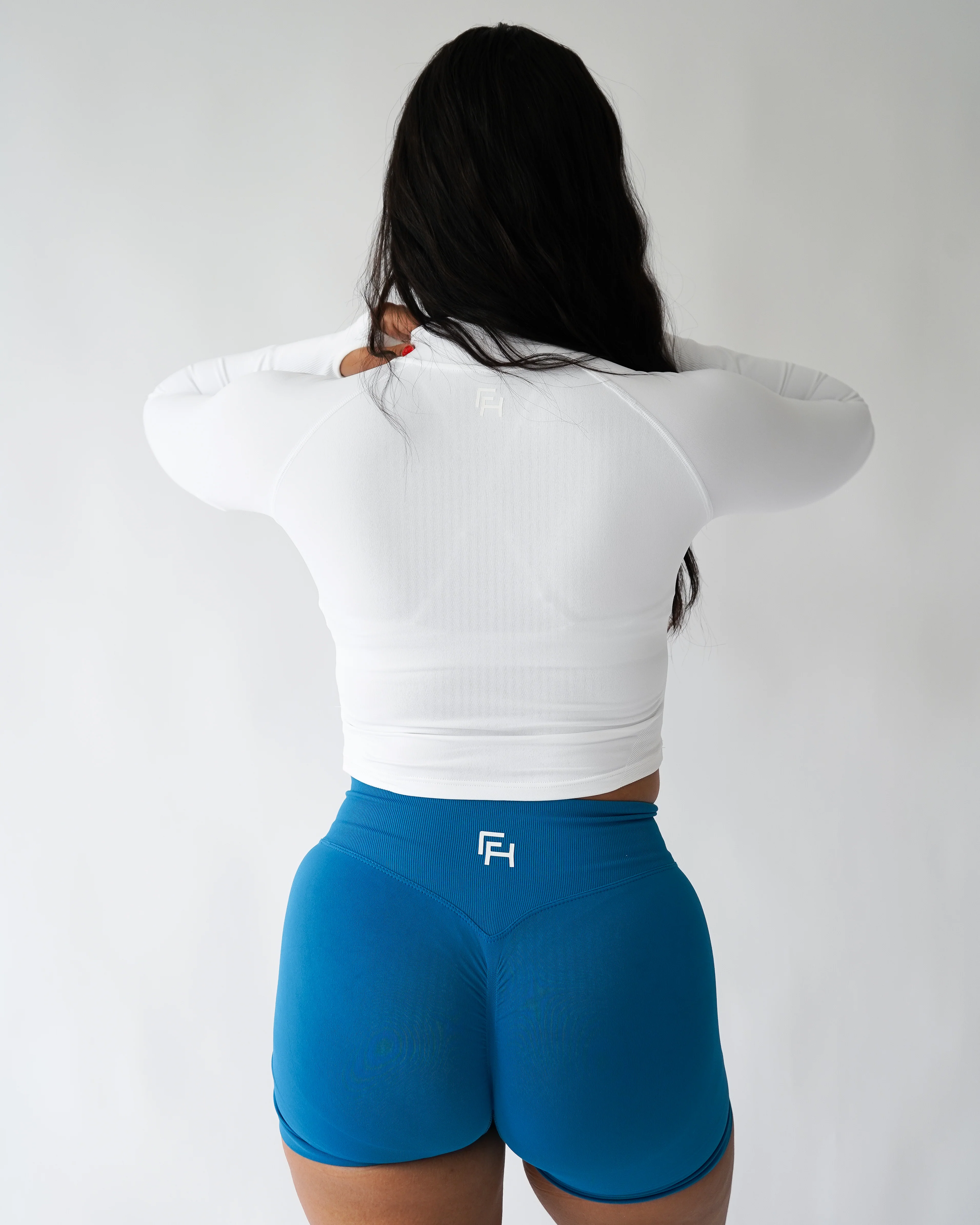 Ascend Cropped Quarter Zip - White - Image 4