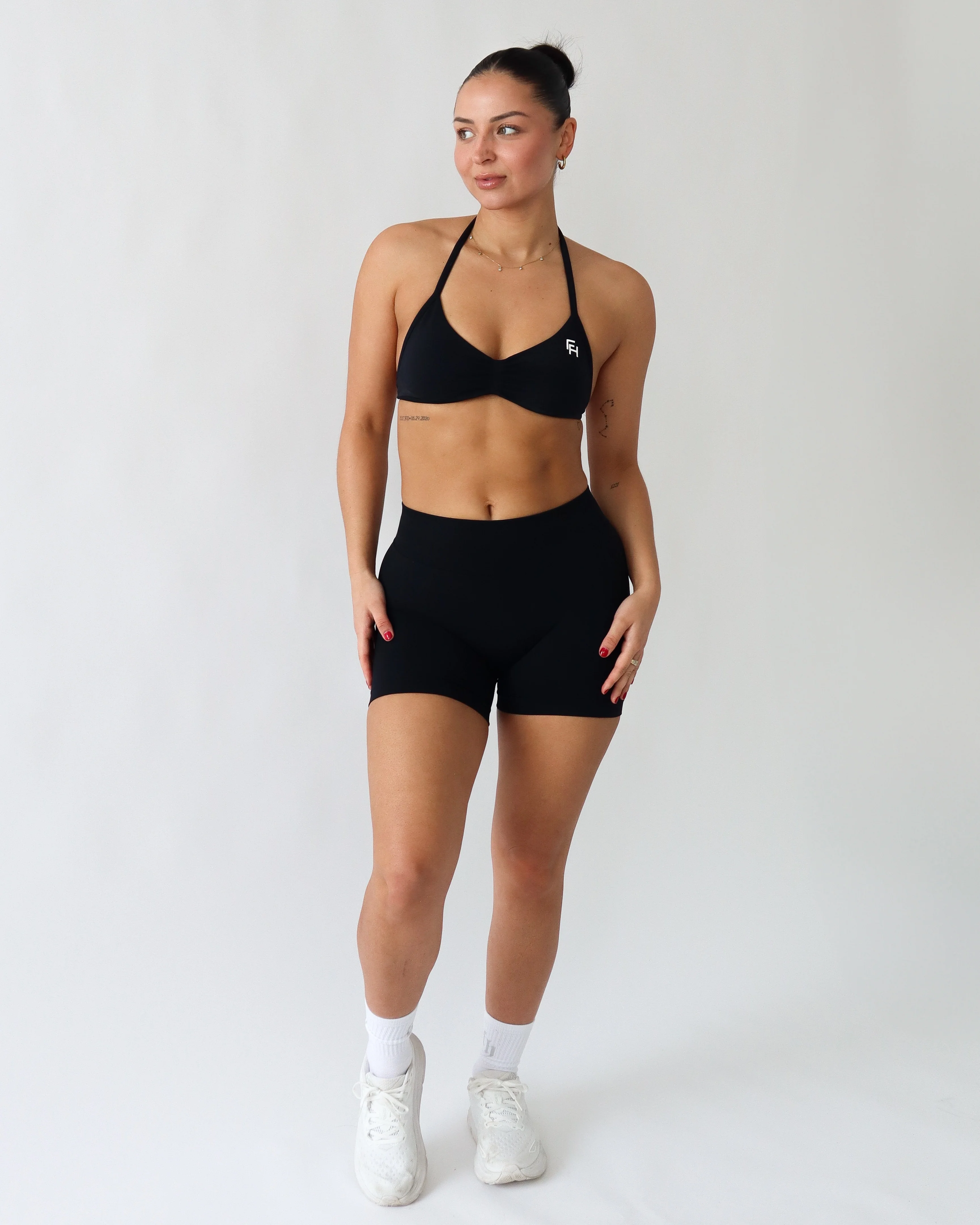 Ascend Halter Sports Bra - Black - Image 4