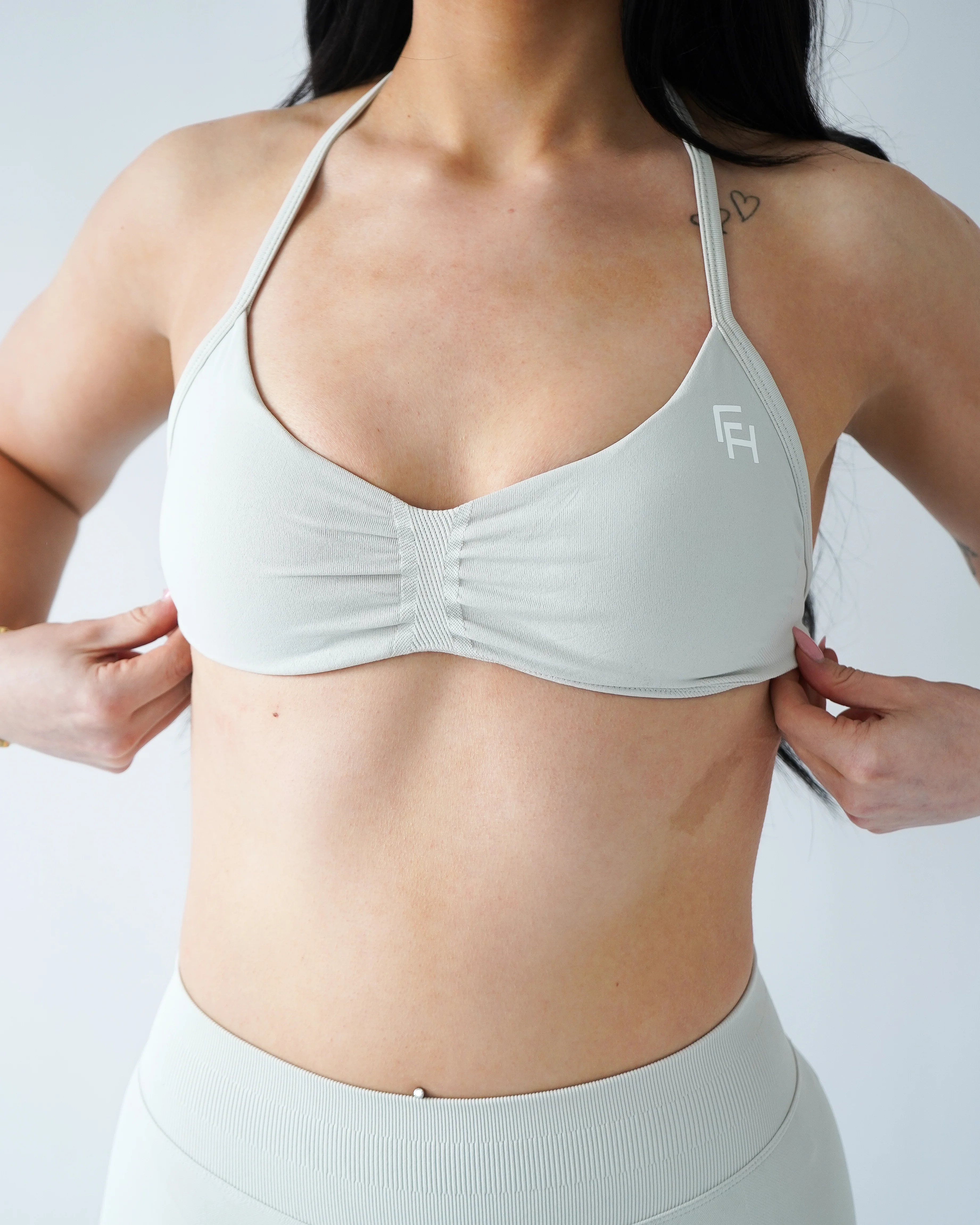 Ascend Halter Sports Bra - Slate - Image 3