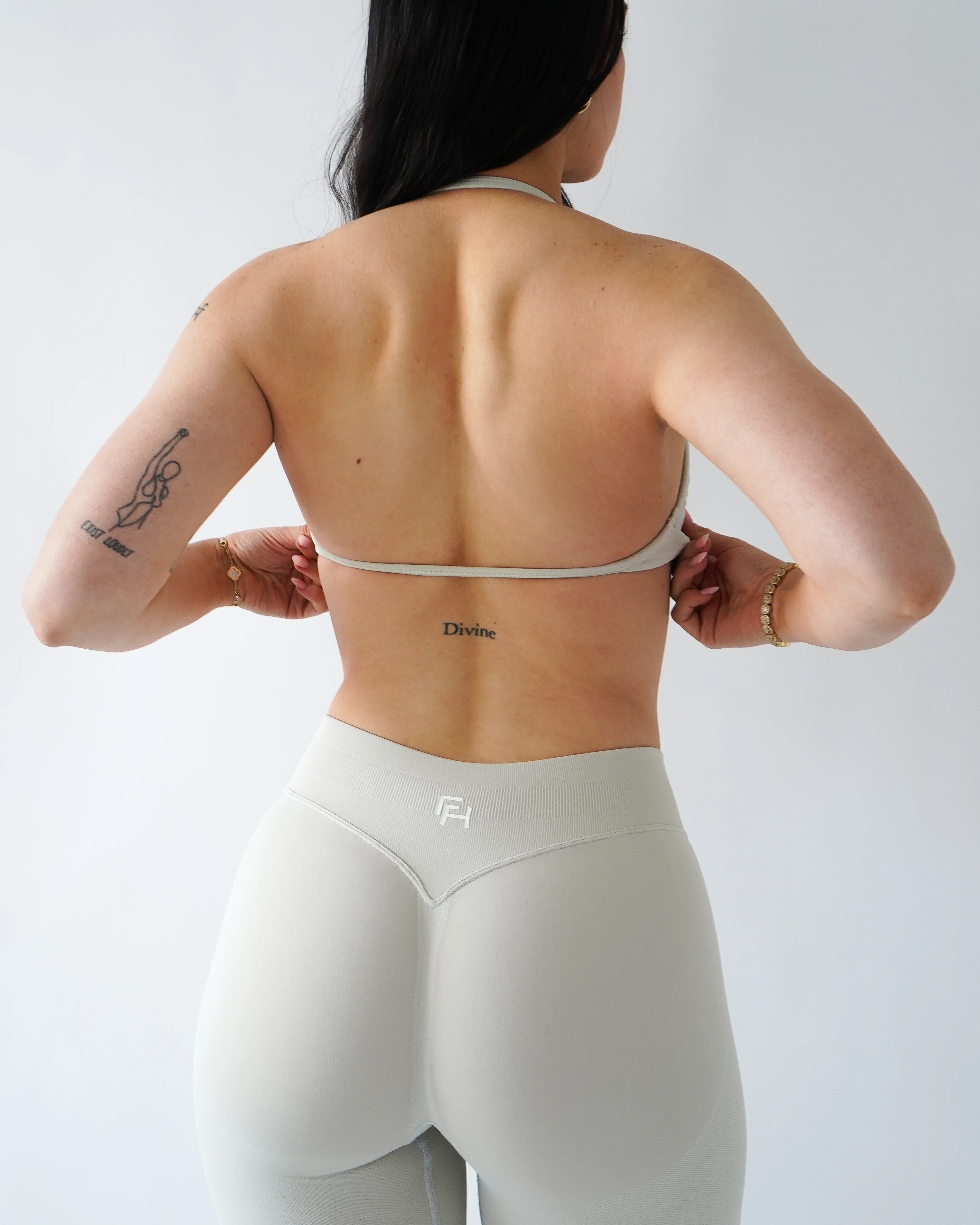 Ascend Halter Sports Bra - Slate - Image 4