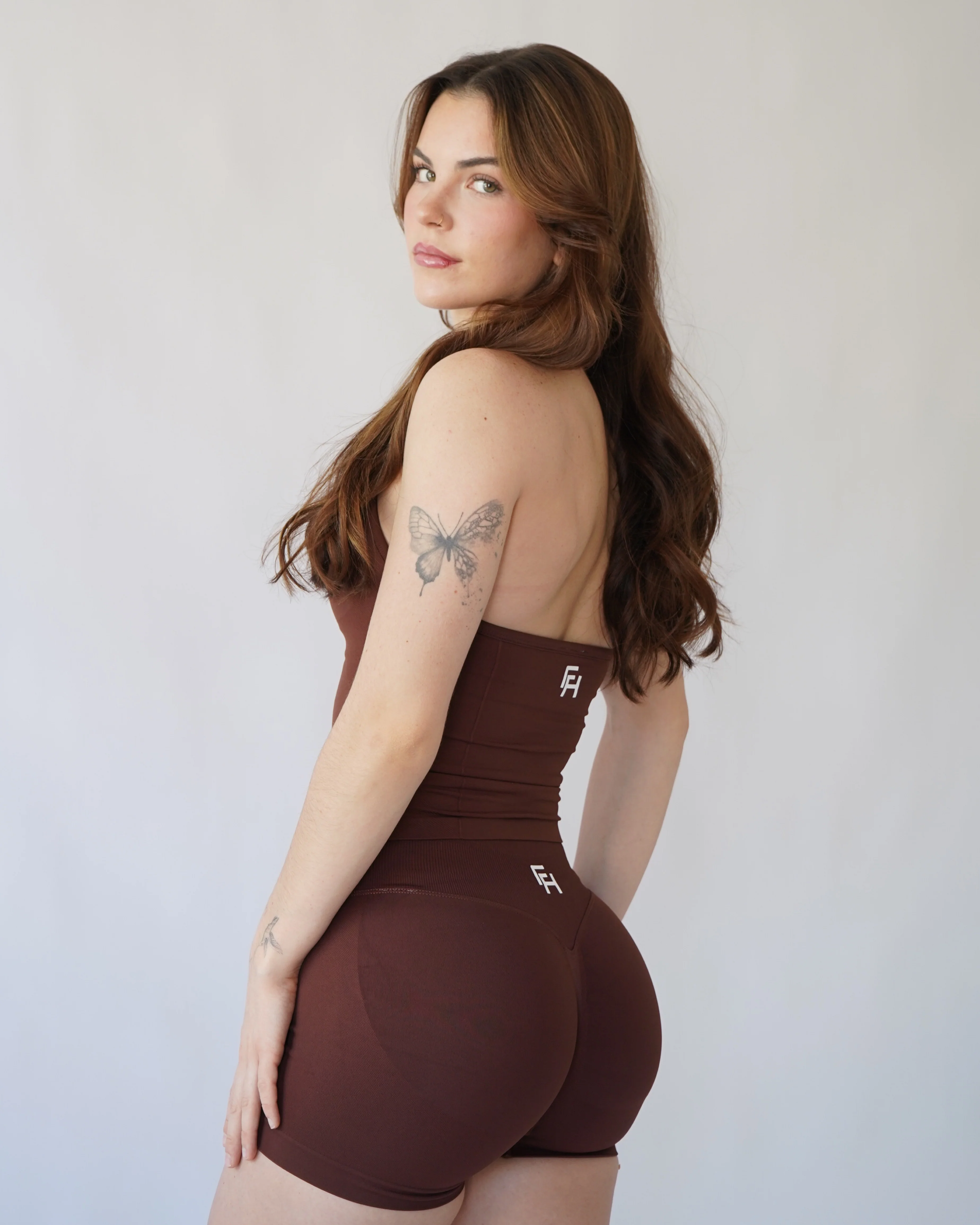Ascend Halter Tank Top - Cinnamon - Image 4