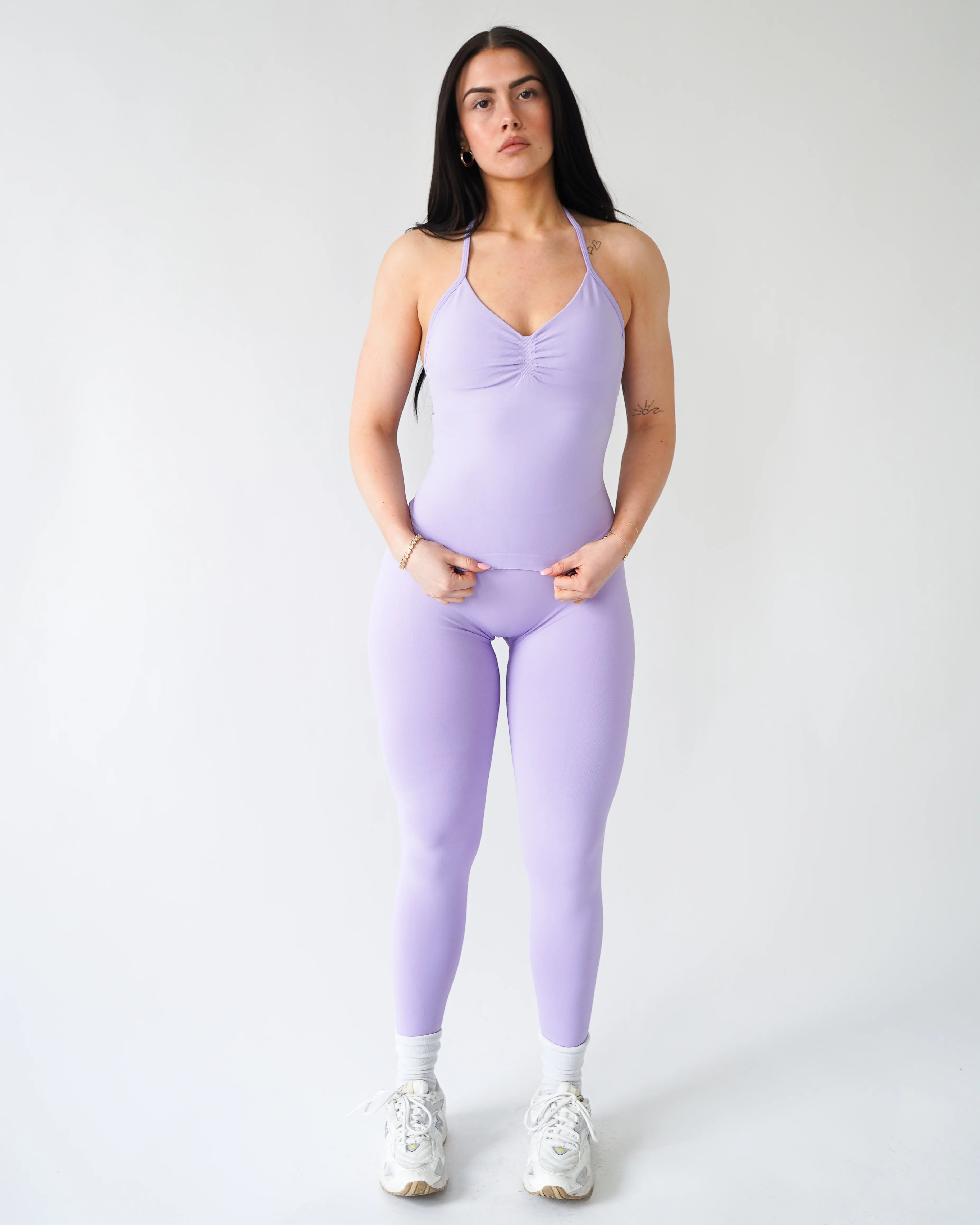 Ascend Halter Tank Top - Lilac - Image 5