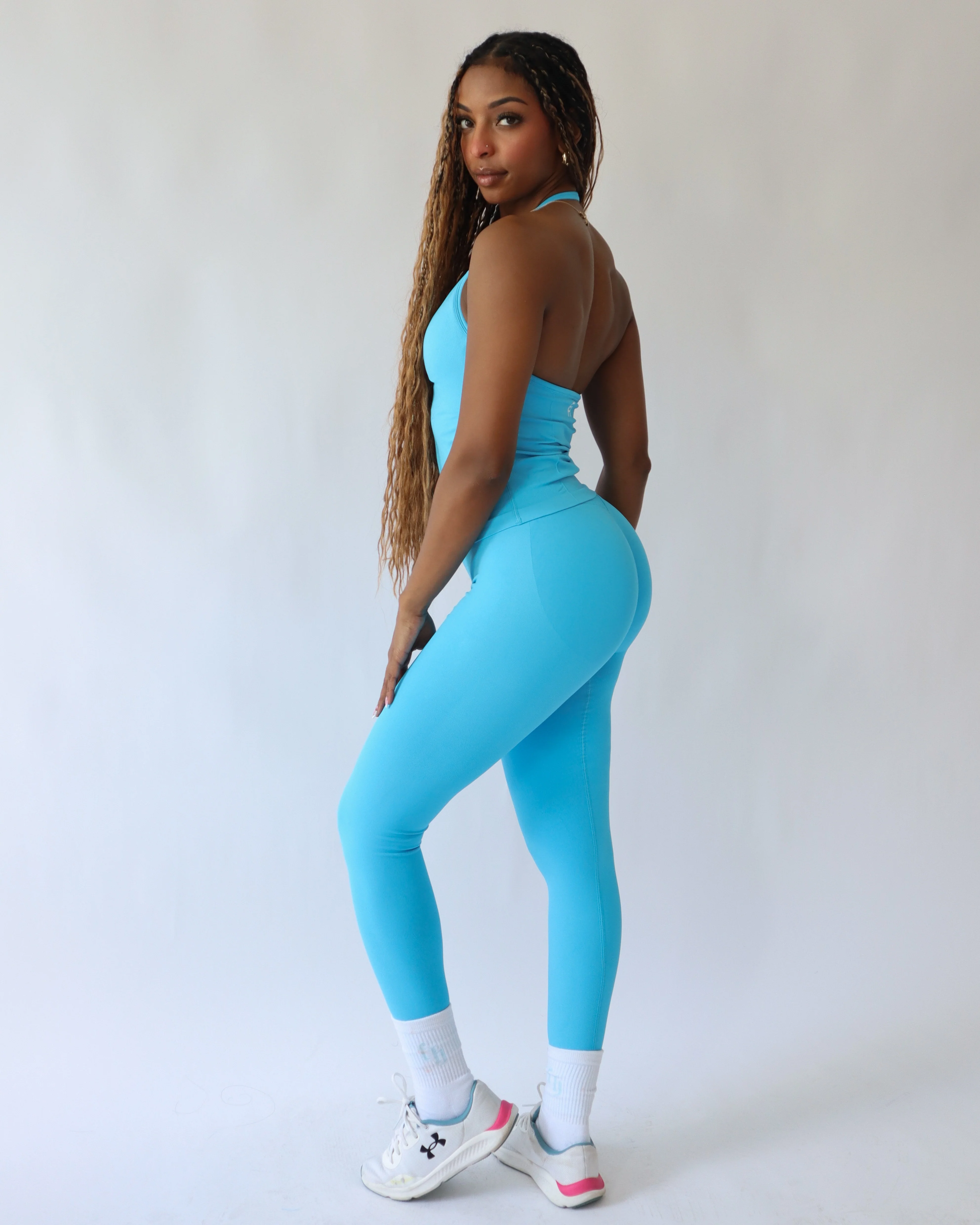Ascend Leggings 27" - Aqua - Image 5