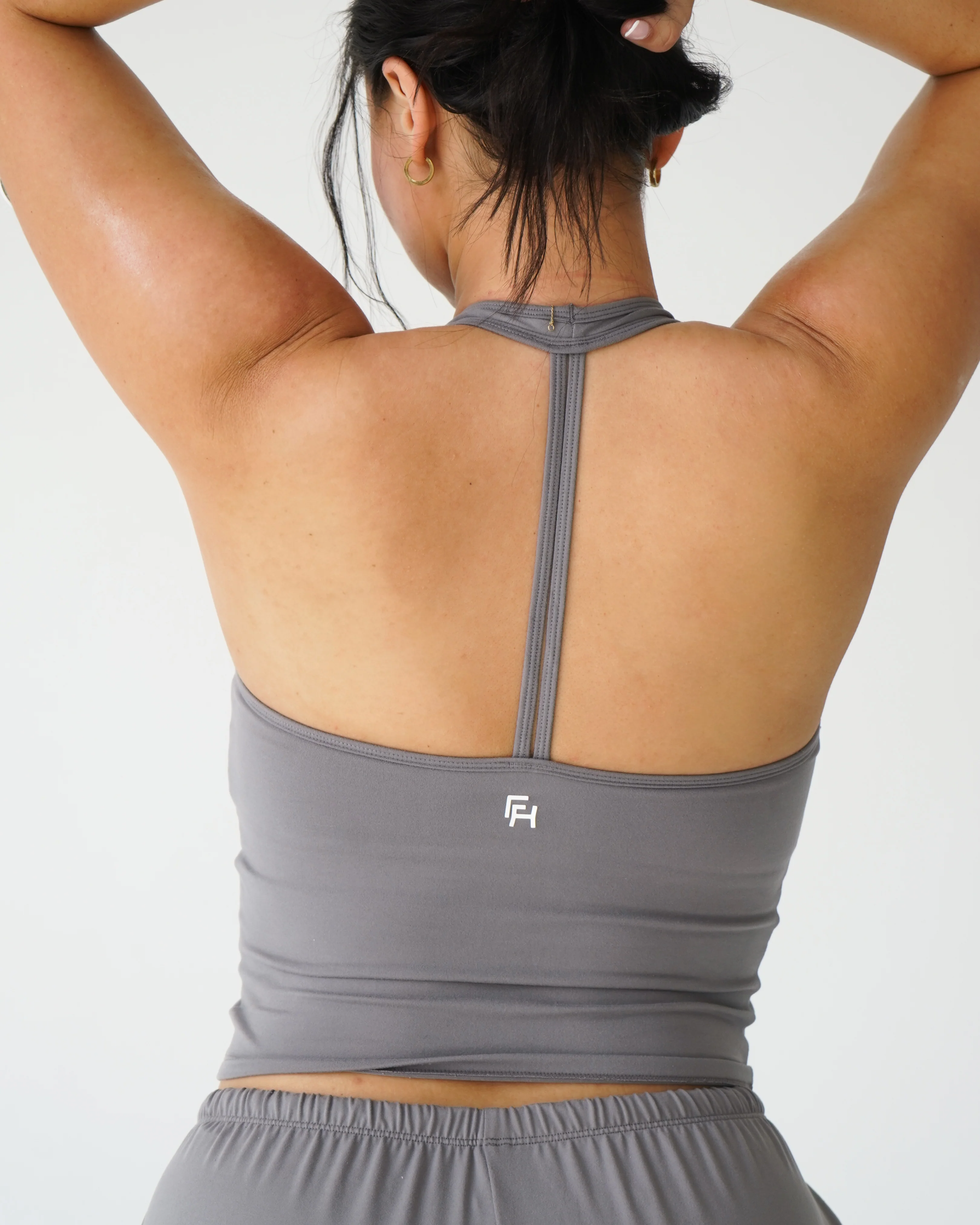 Cloud Strappy Racerback Tank - Dove - Image 2