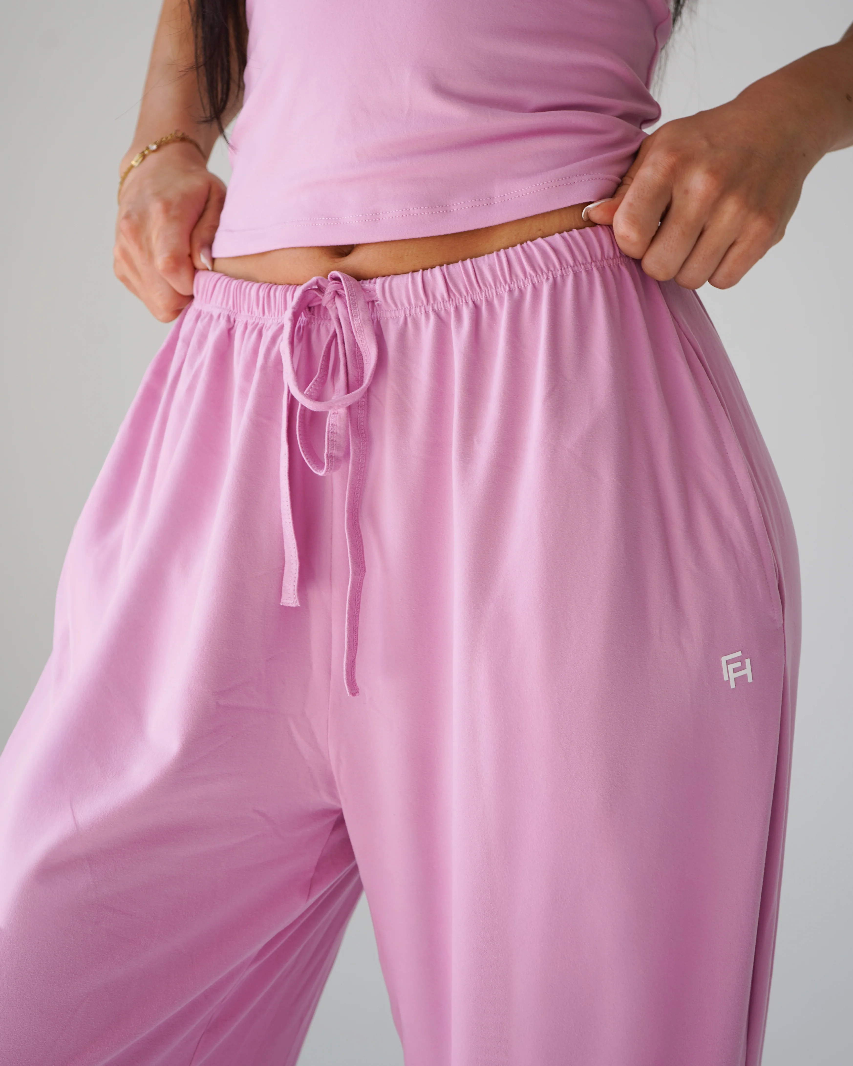 Cloud Wide Leg Pants - Peony - Image 4