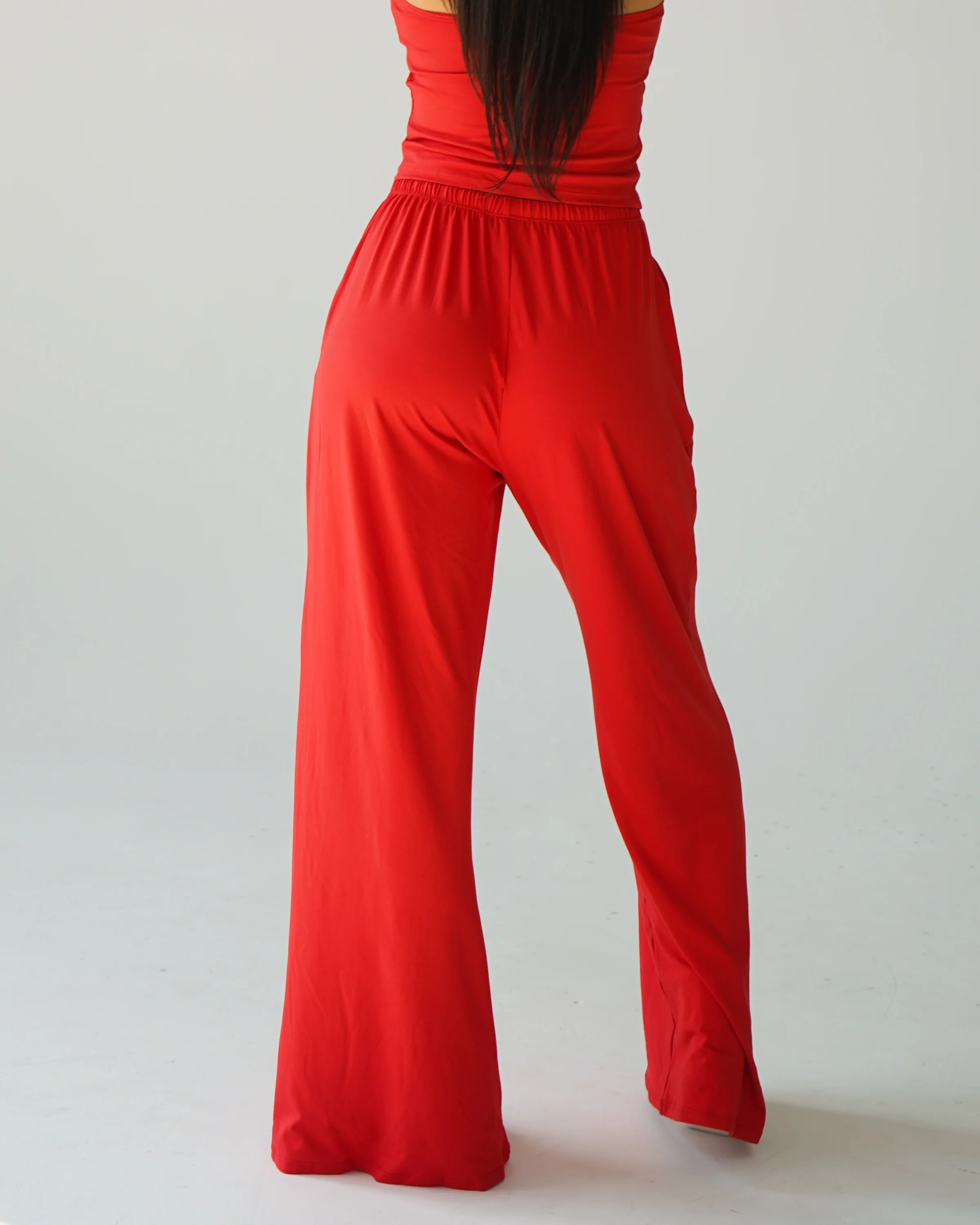 Cloud Wide Leg Pants - Scarlet - Image 4