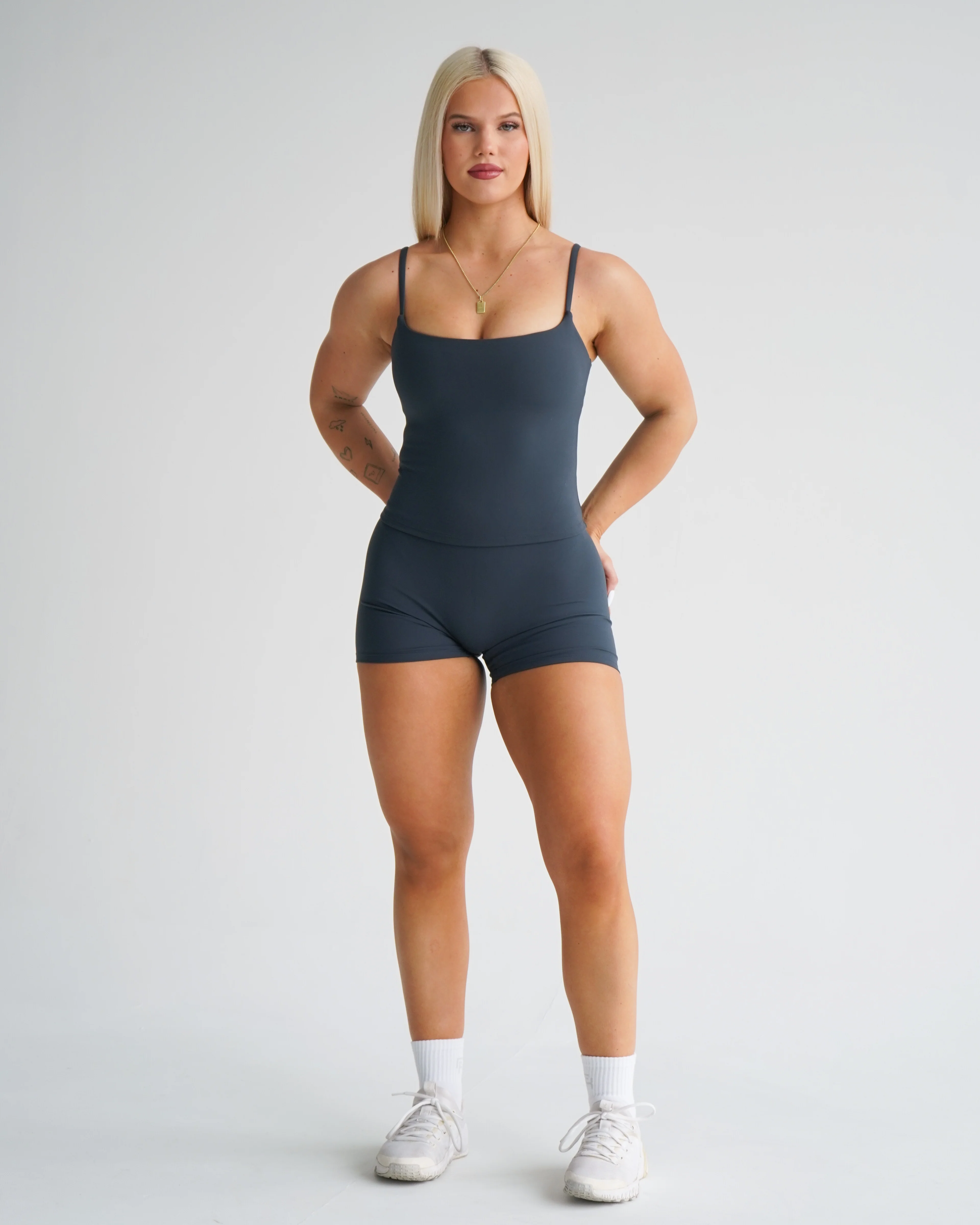 Hatha Cami Tank - Navy - Image 2