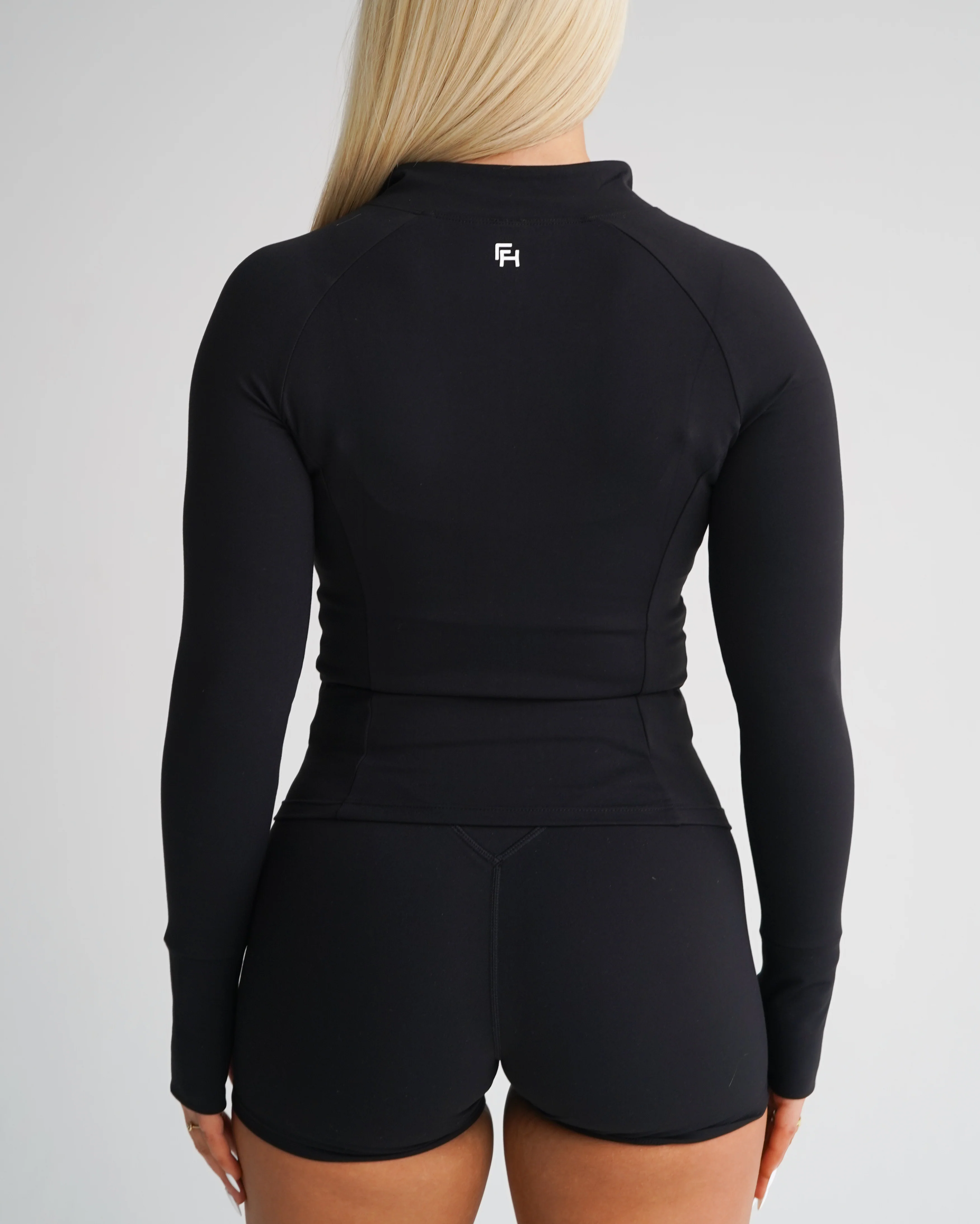 Hatha Sculpt Zip Jacket - Black - Image 3