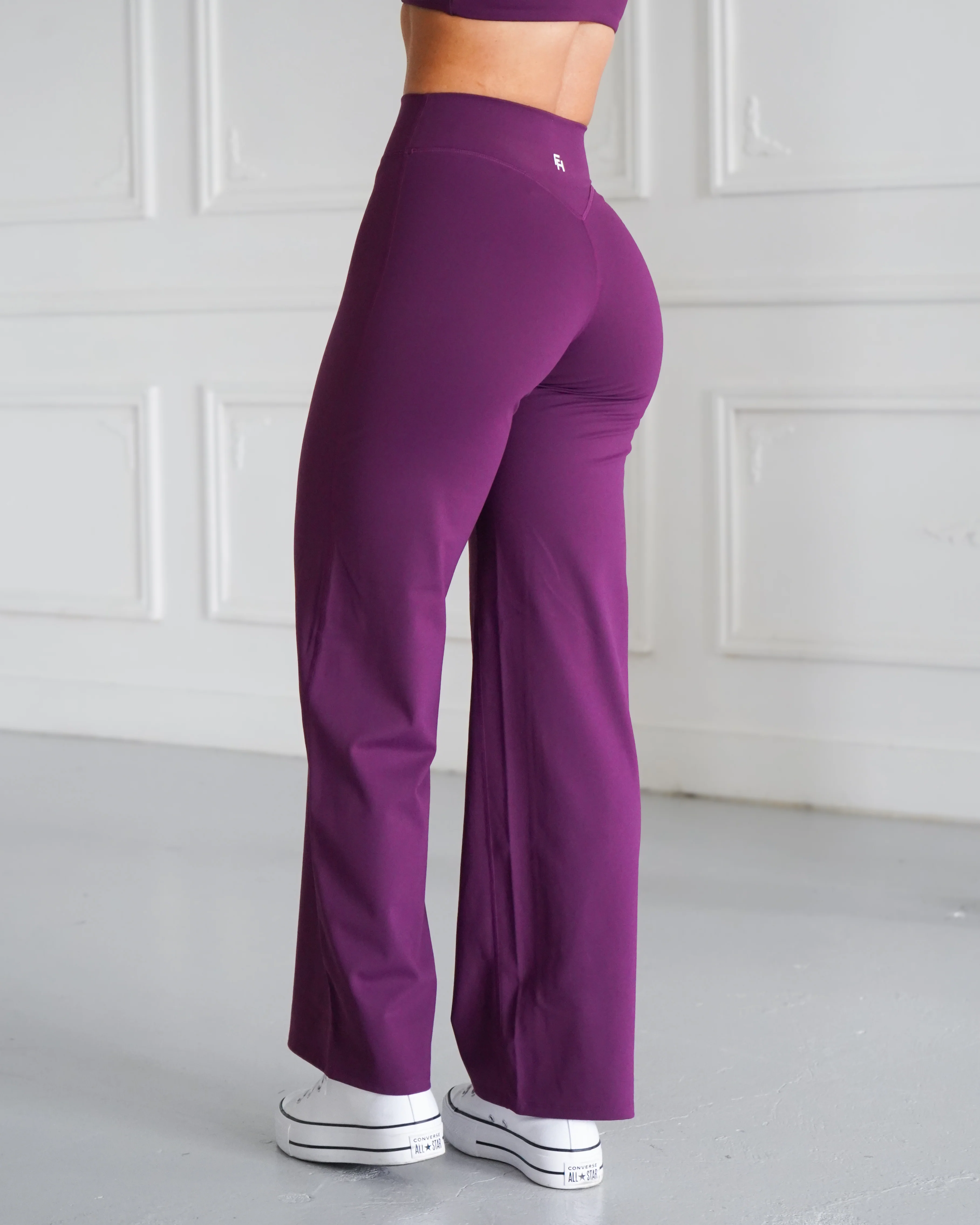 Hatha Straight Leg Pants - Berry - Image 4