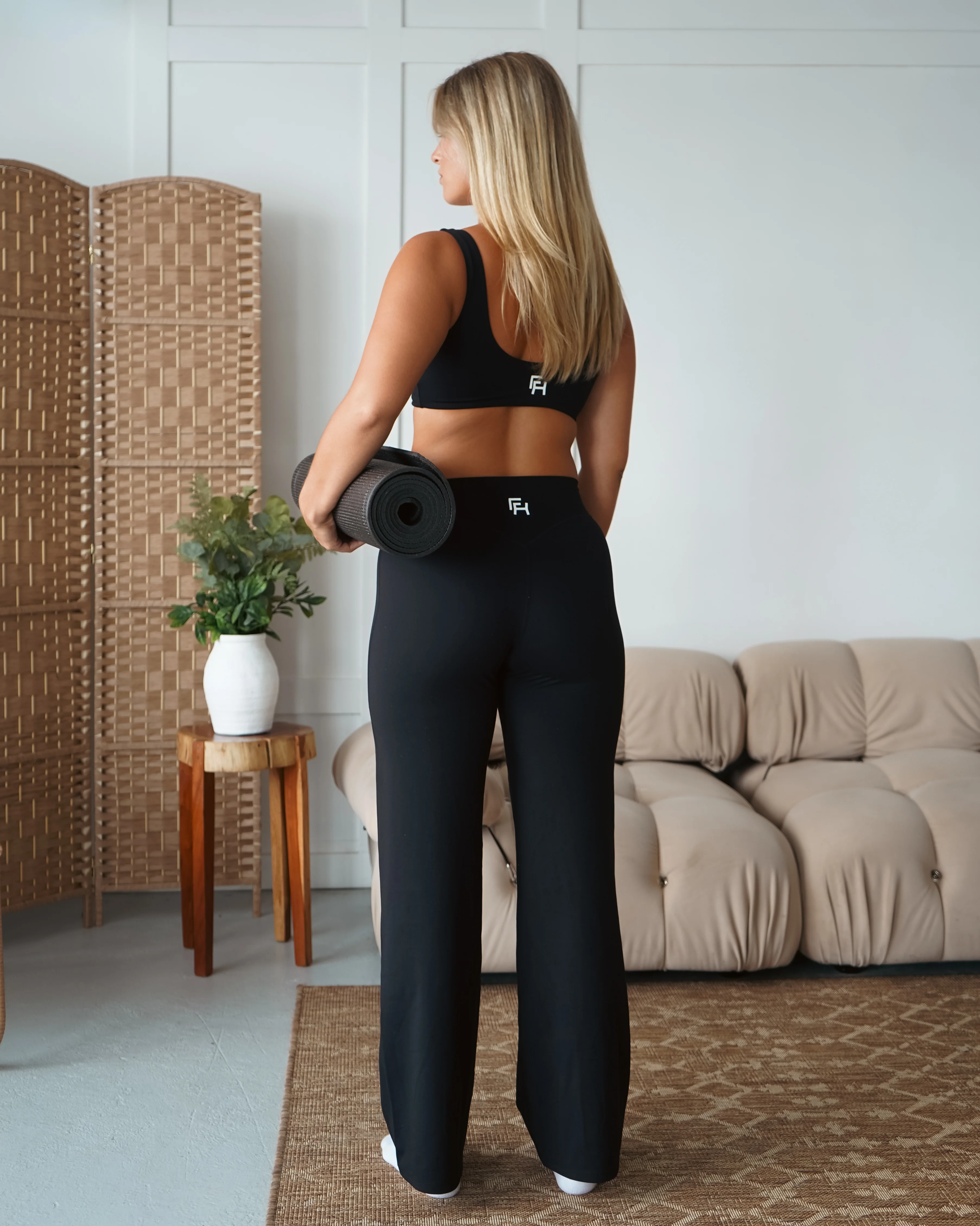 Hatha Straight Leg Pants - Black - Image 4