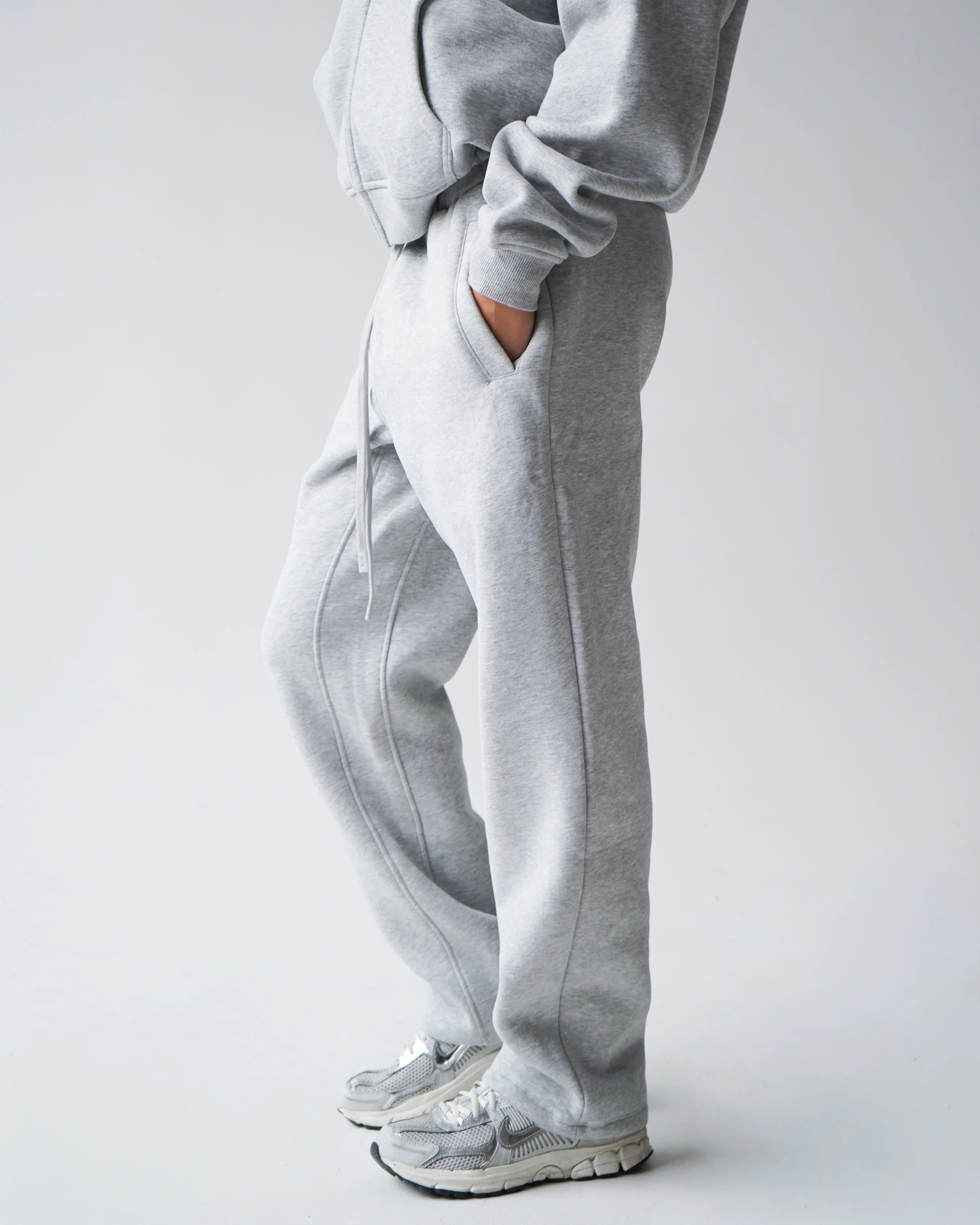 Reset Straight-Leg Sweatpants - Heather Gray - Image 4
