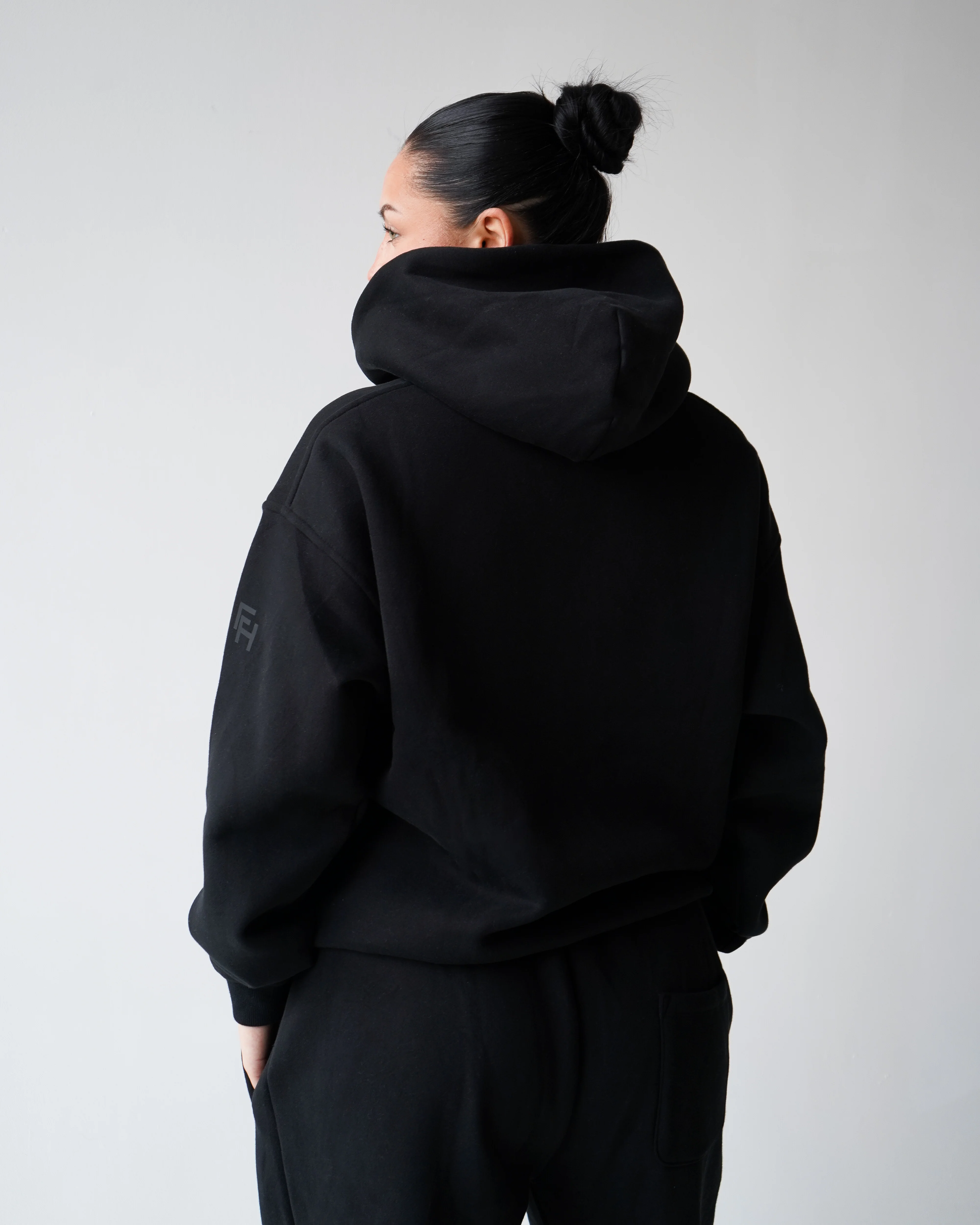 Reset Zip-Up Hoodie - Black - Image 5
