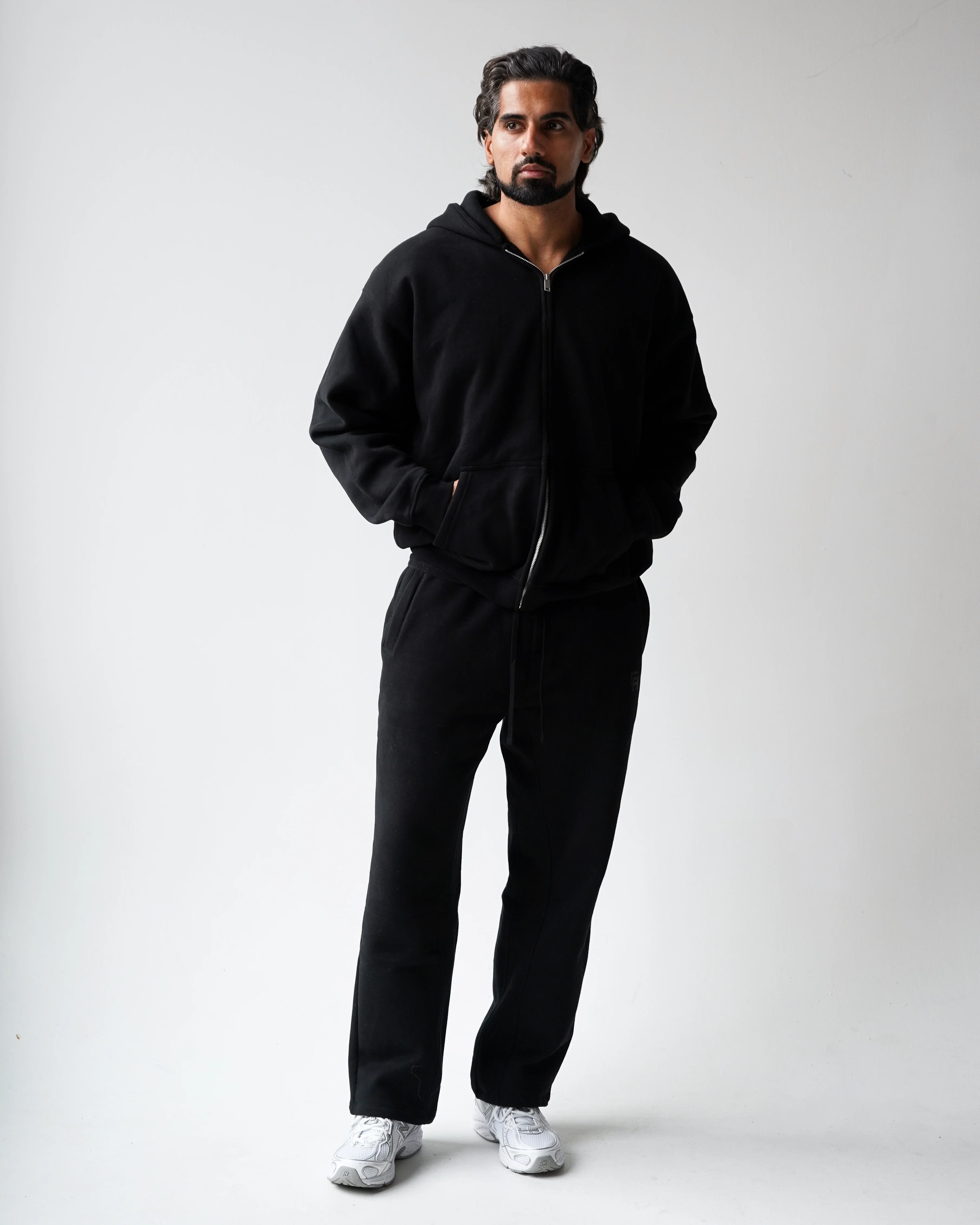 Reset Zip-Up Hoodie - Black - Image 3