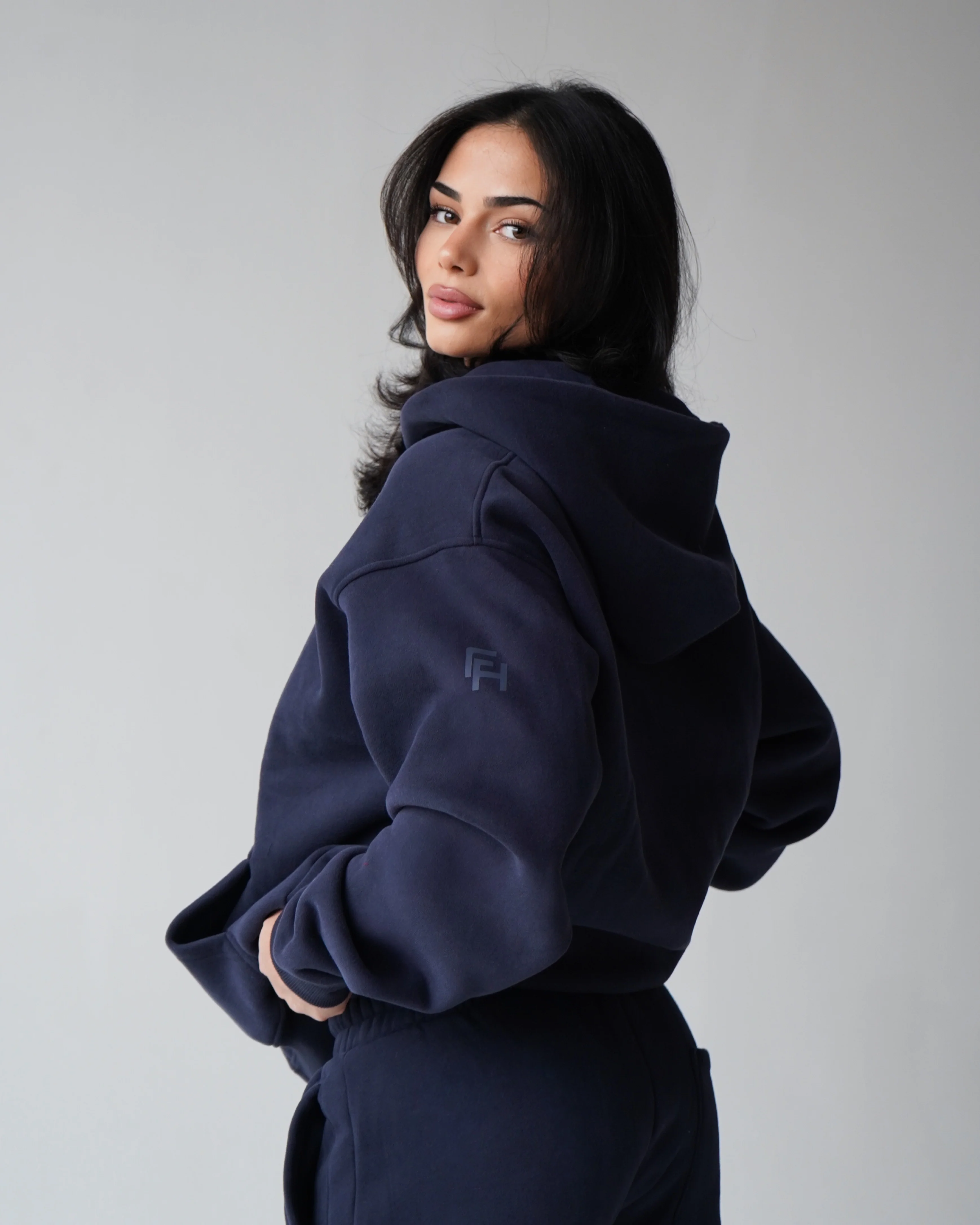 Reset Zip-Up Hoodie - Navy - Image 5